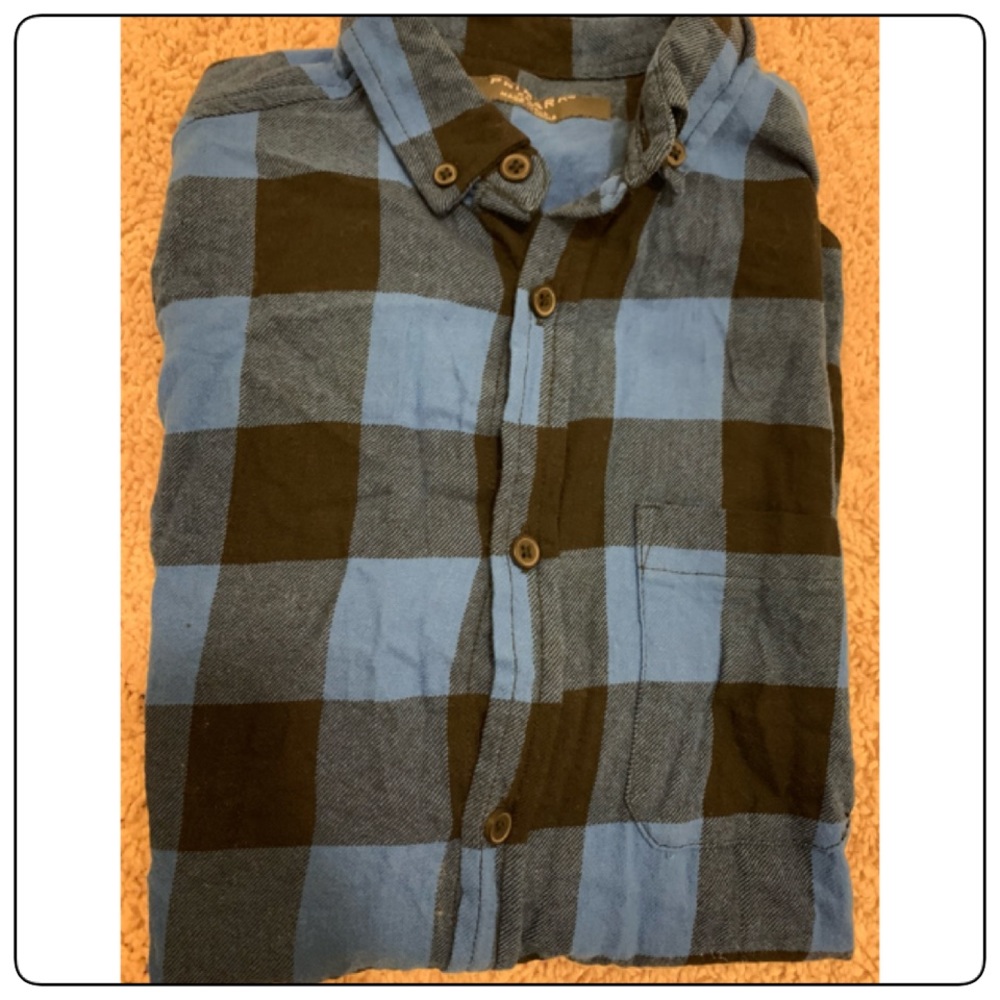 Short sleeve flannel shirt